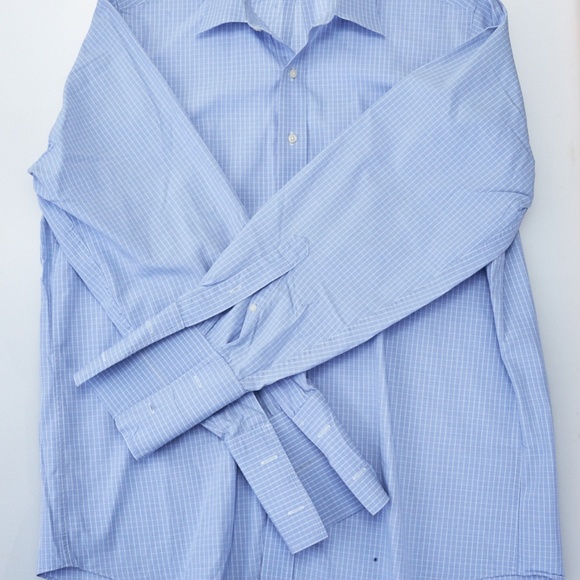 Lorenzo Uomo, light blue dress shirt with French cuffs, 16 1/2, 34/35 - Picture 2 of 6